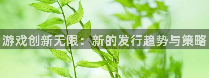 沐鸣平台登录线路：游戏创新无限：新的发行趋势与策略